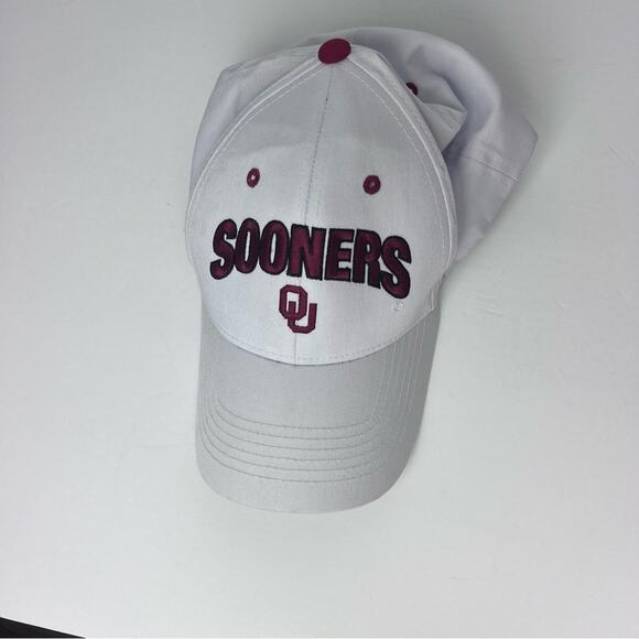 Sooners Oklahoma University White Logo Baseball Cap Unisex OS - Picture 8 of 14